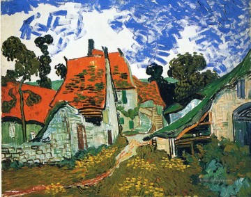 Vincent Van Gogh Werke - Straße in Auvers sur Oise Vincent van Gogh